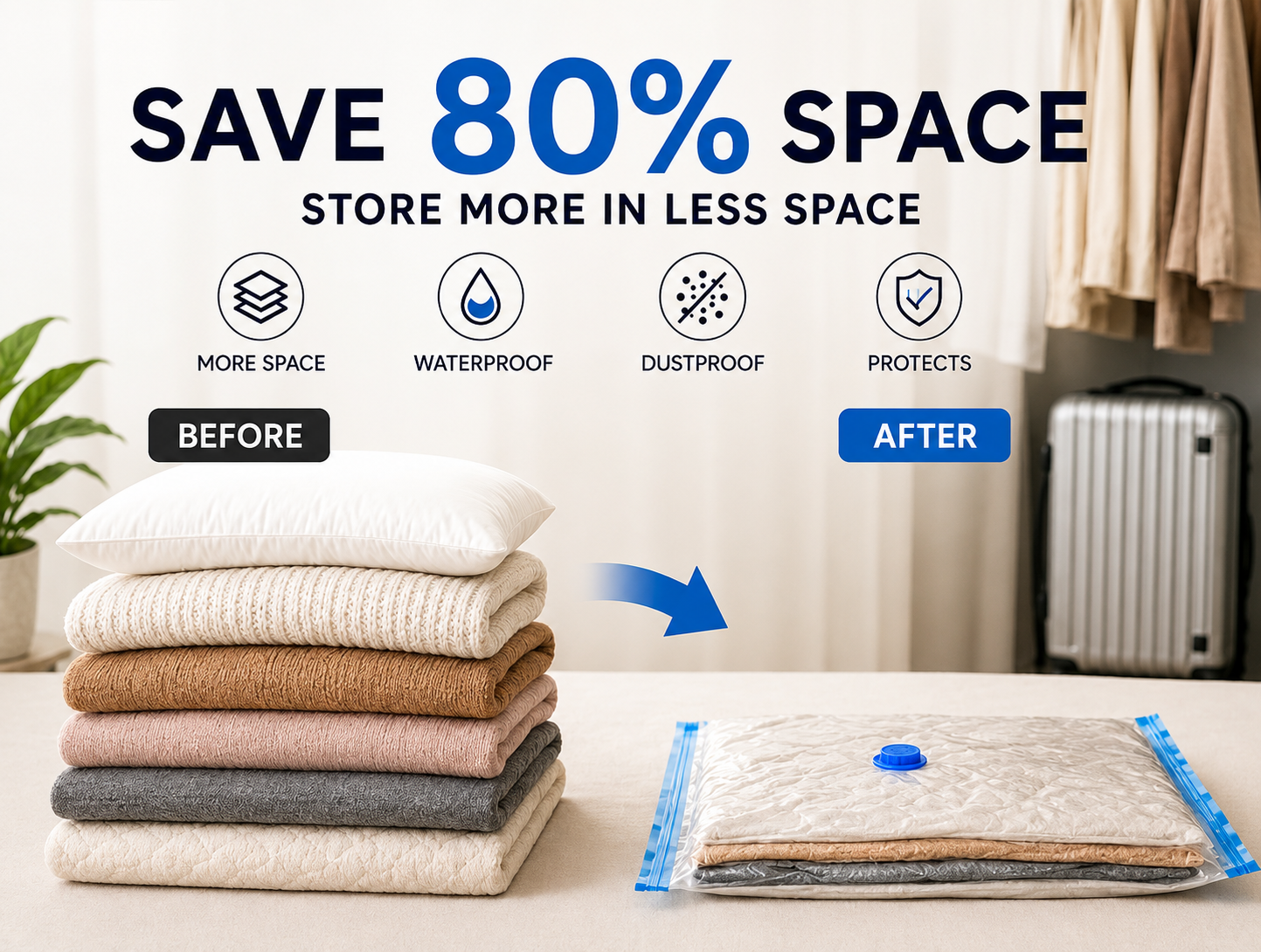 VacuPack™ Space Saving Bags -