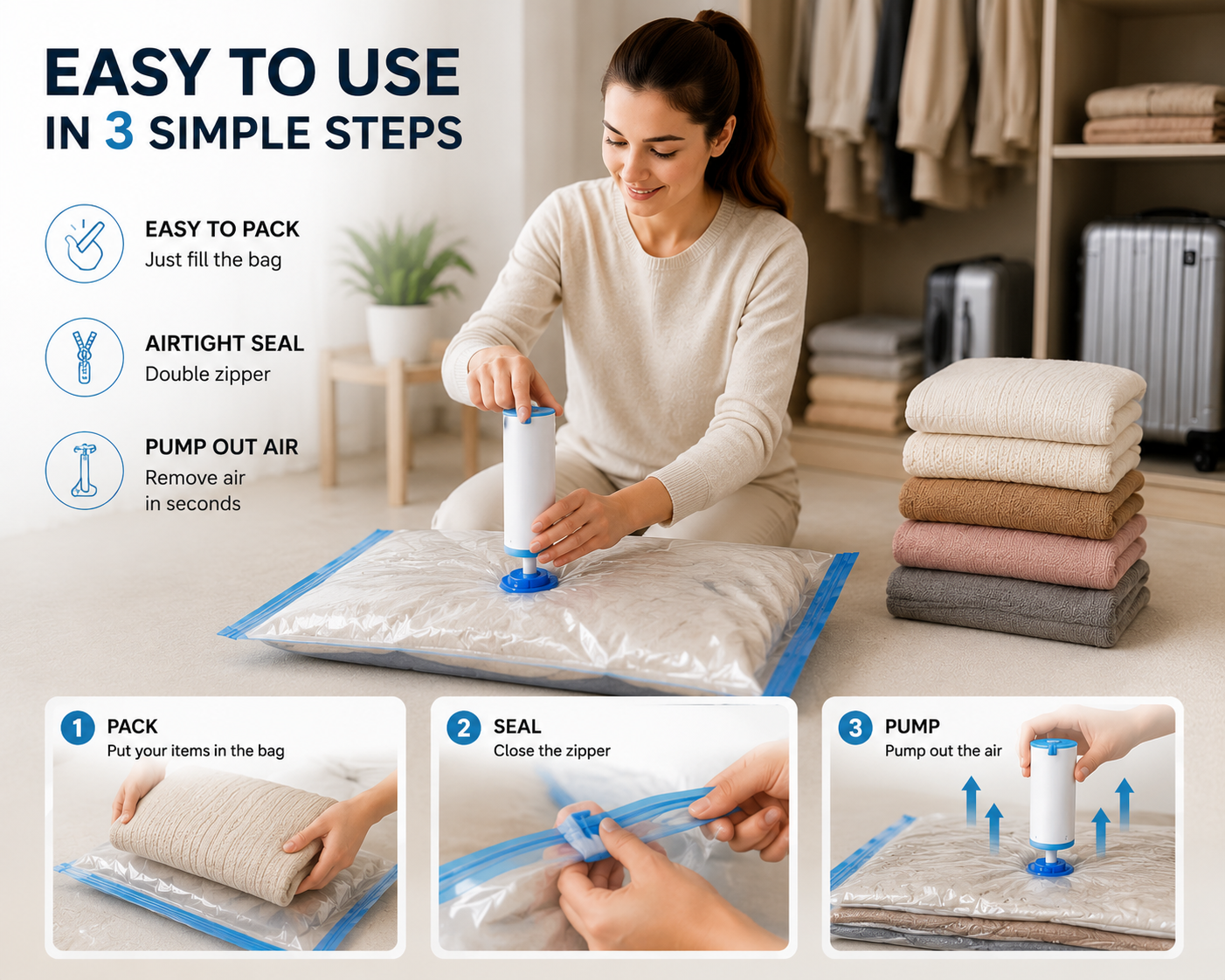 VacuPack™ Space Saving Bags -