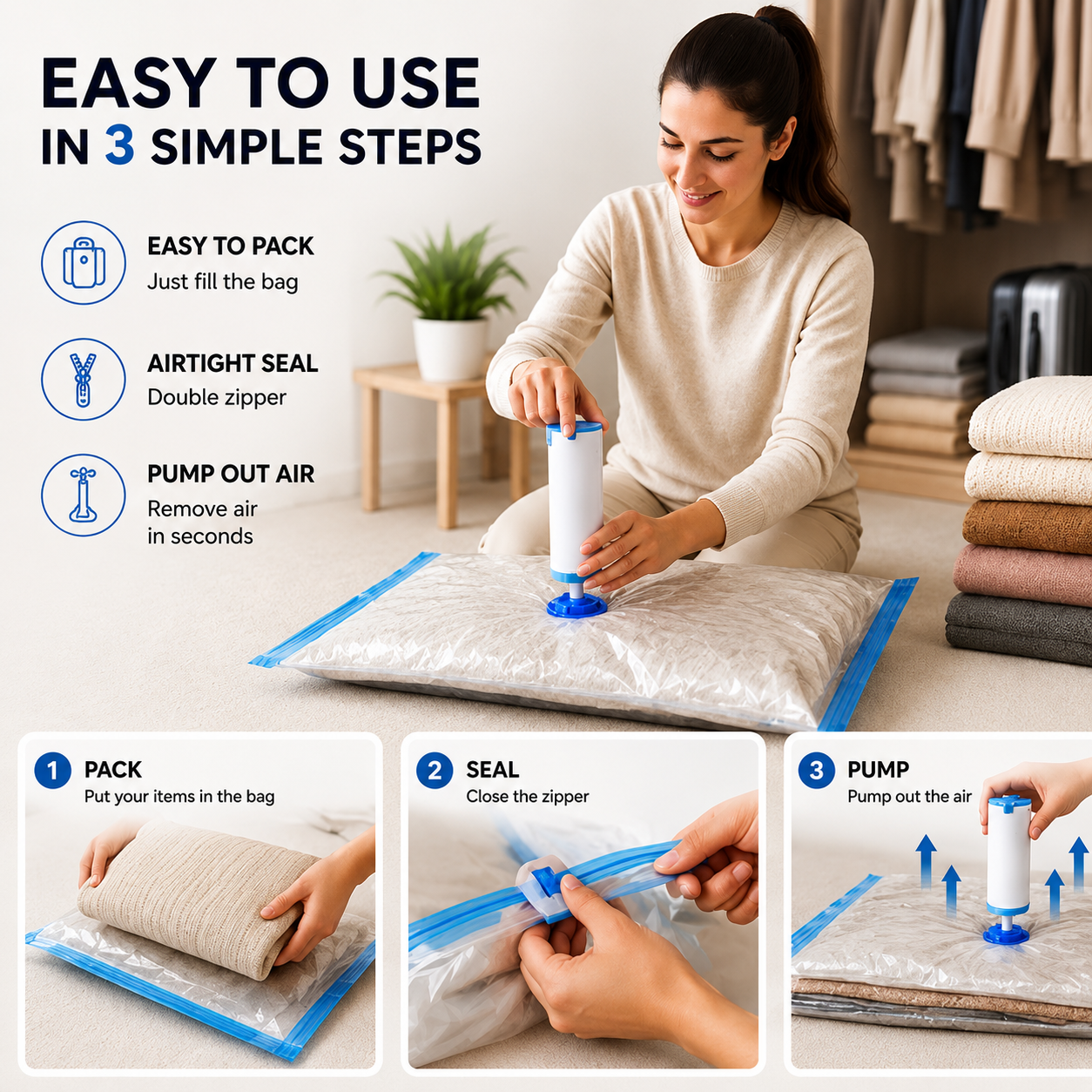 VacuPack™ Space Saving Bags -